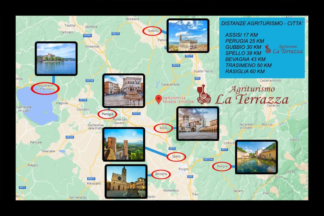 Agriturismo La Terrazza Valfabbrica ภายนอก รูปภาพ
